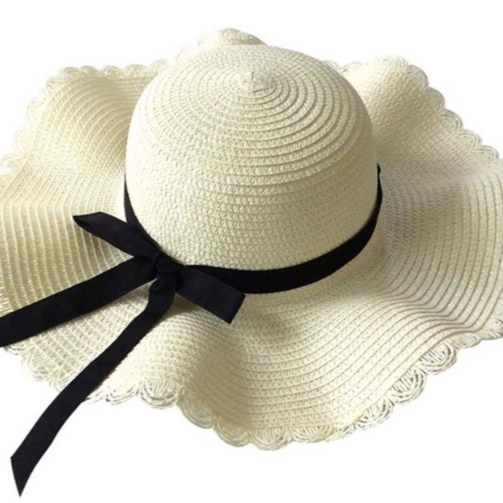 Straw Hat, Toddler Girl Hat, Toddler Sun Hat, Toddler Straw Hat